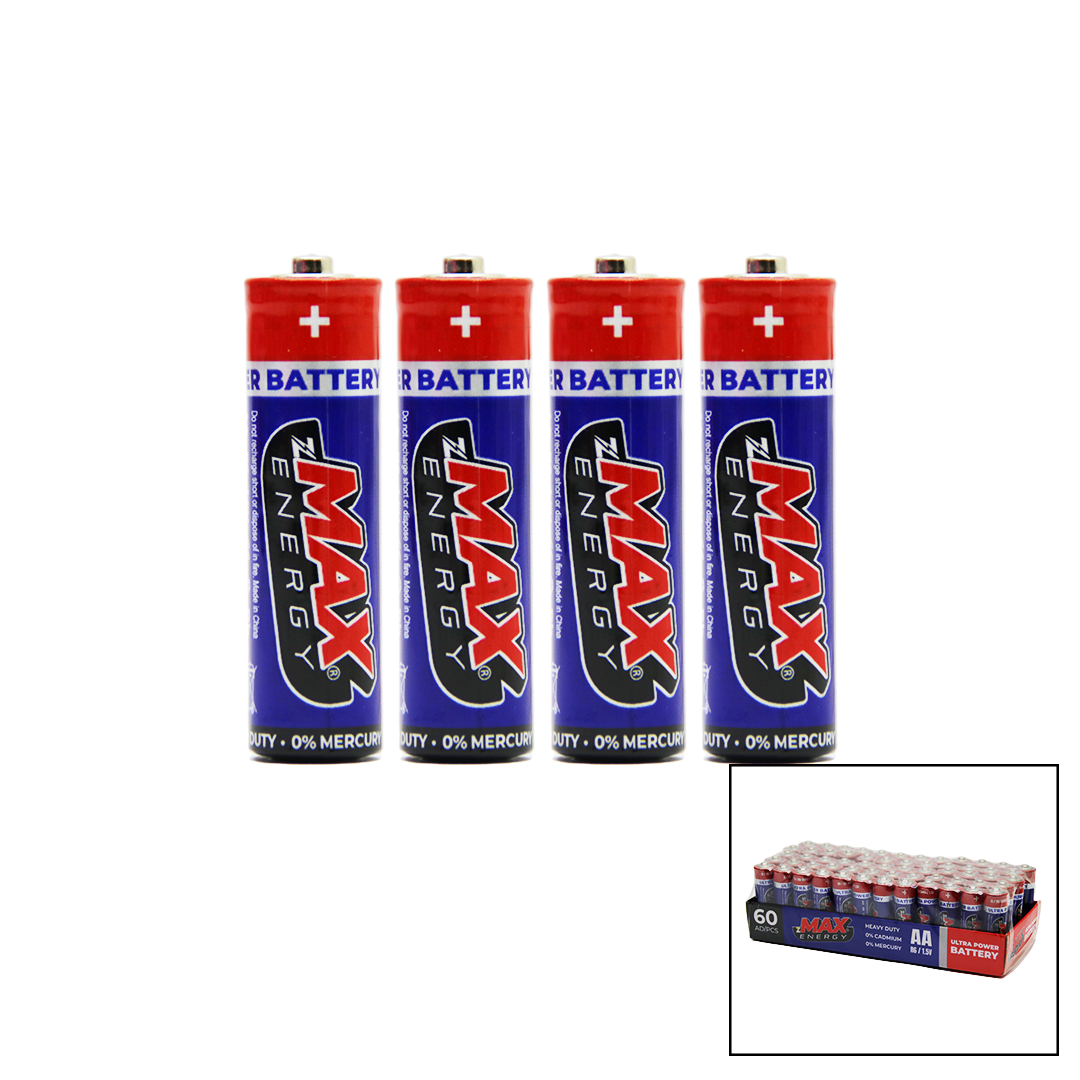 MAX ENERGY MAX-0636 PVC KALEM PİL 60 PARÇA (4767)