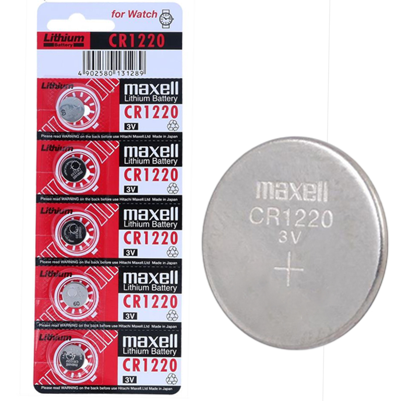 MAXELL CR1220 3V LİTYUM PARA PİL 5Lİ PAKET (4767)