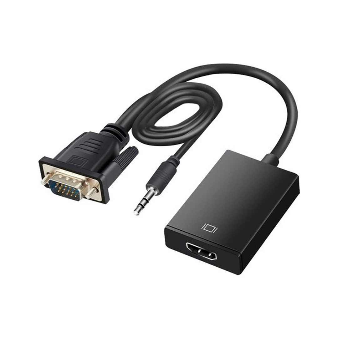 VGA TO HDMI ÇEVİRİCİ ADAPTÖR SES GİRİŞLİ (4767)