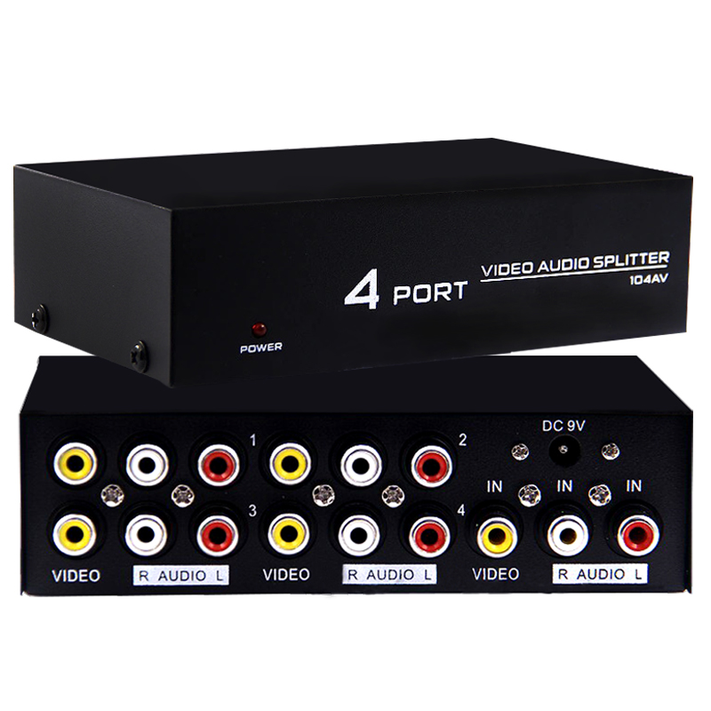 4 PORT VIDEO AUDIO SPLITTER DAĞITICI (4767)