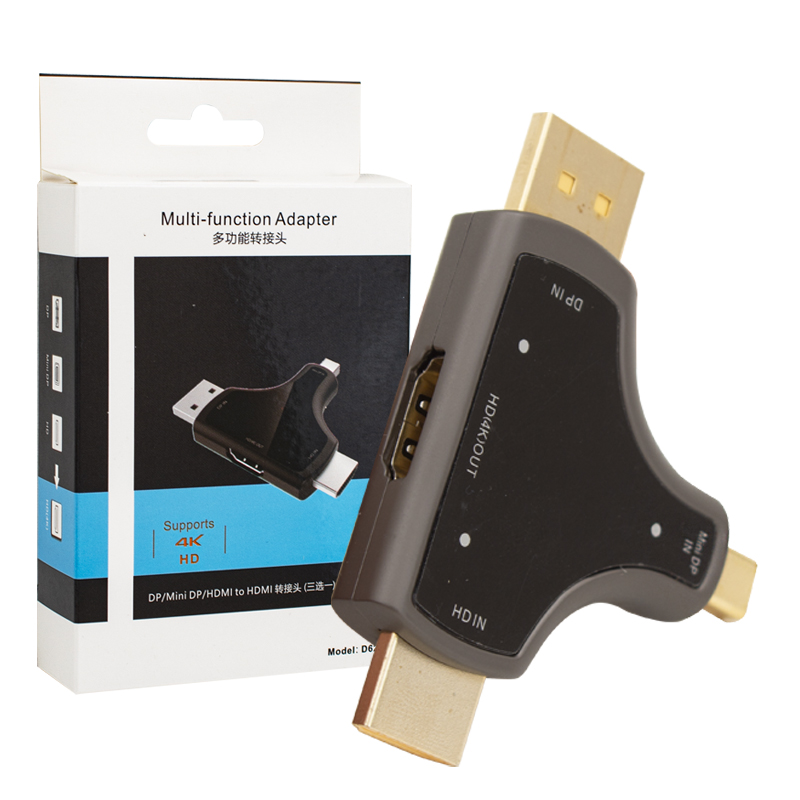 MINI DP+DP+HDMI TO HDMI 4K ÇEVİRİCİ (4767)