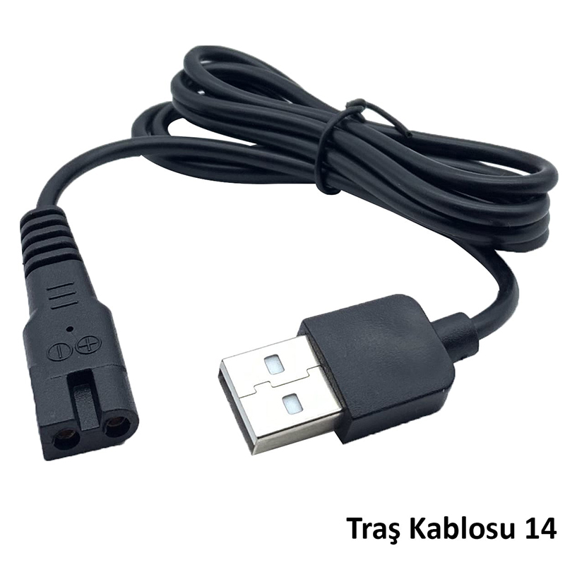 TIRAŞ MAKİNALARI İÇİN USB ŞARJ KABLOSU (14) (4767)