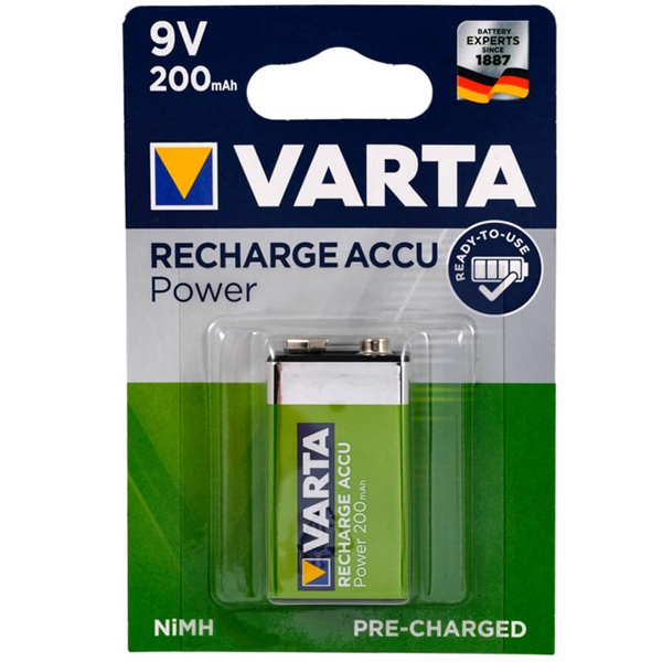 VARTA 9 VOLT 200 MAH ŞARJLI PİL (4767)