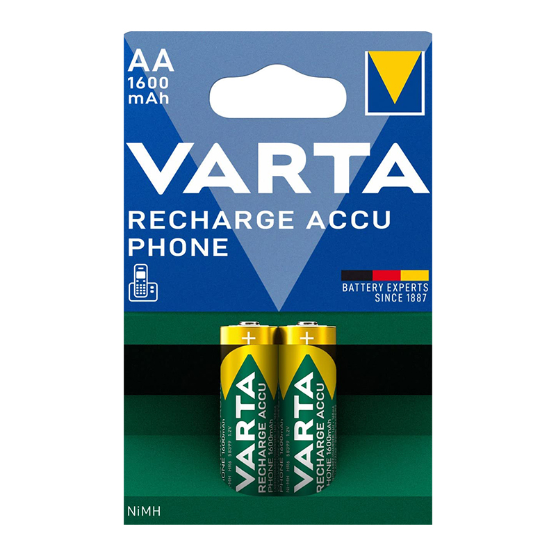 VARTA NI-MH 1.2V 1600 MAH HR6 AA ŞARJLI 2Lİ KALEM PİL (4767)