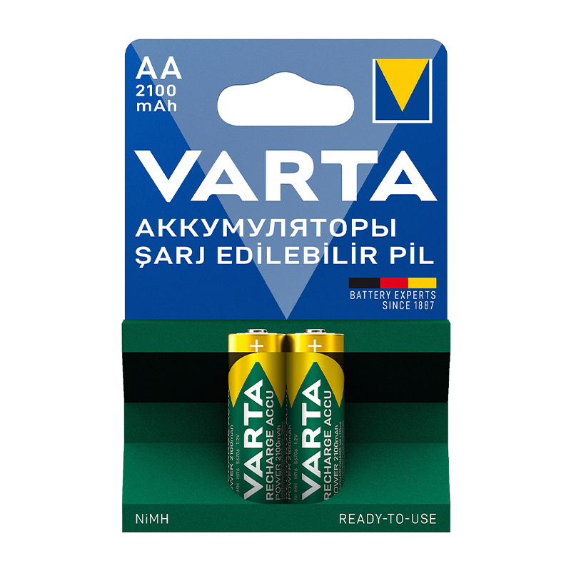 VARTA NI-MH 1.2V 2100 MAH HR6 AA ŞARJLI 2Lİ KALEM PİL (4767)