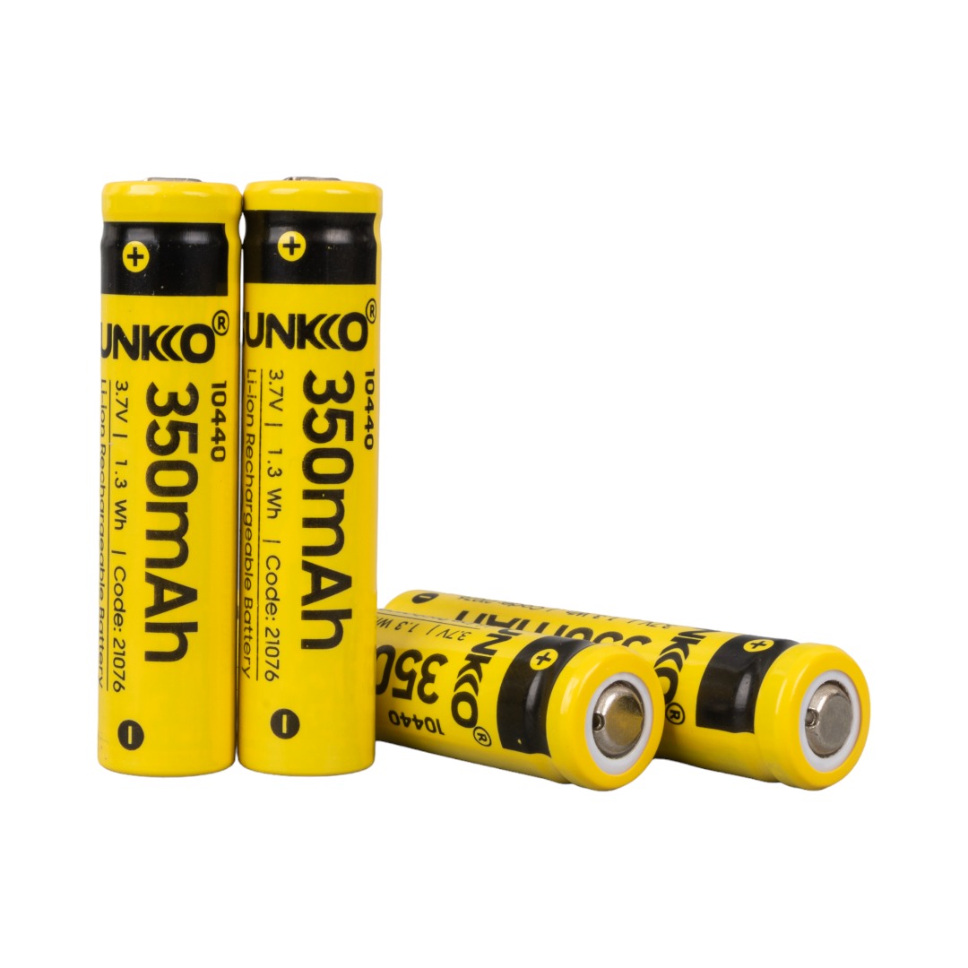 SUNKKO 3.7 VOLT 350 MAH 10440 ŞARJ EDİLEBİLİR PİL (TEKLİ PAKET) (4767)