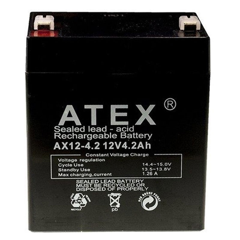 AKÜ 12 VOLT 4.2 AMPER ATEX (90 X 70 X 101 MM) (4767)