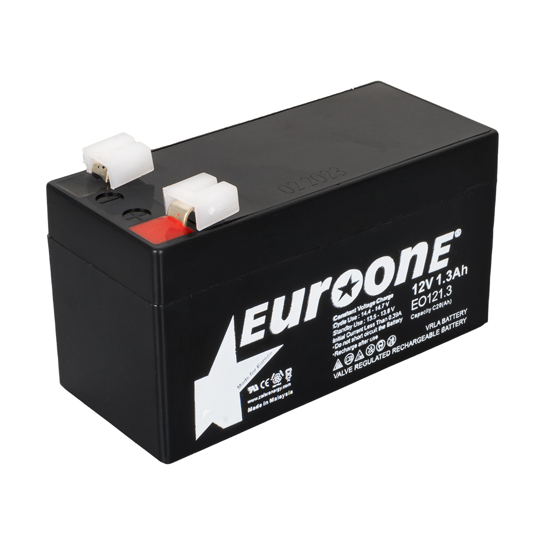 EUROONE EO121.3 12 VOLT - 1.3 AMPER AKÜ (96 X 42 X 52 MM) (4767)