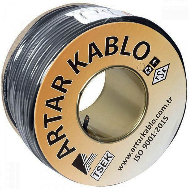 ARTAR MİKROFON KABLOSU STEREO 1.KALİTE (100MT) 2X025MM 80 NO (4767)