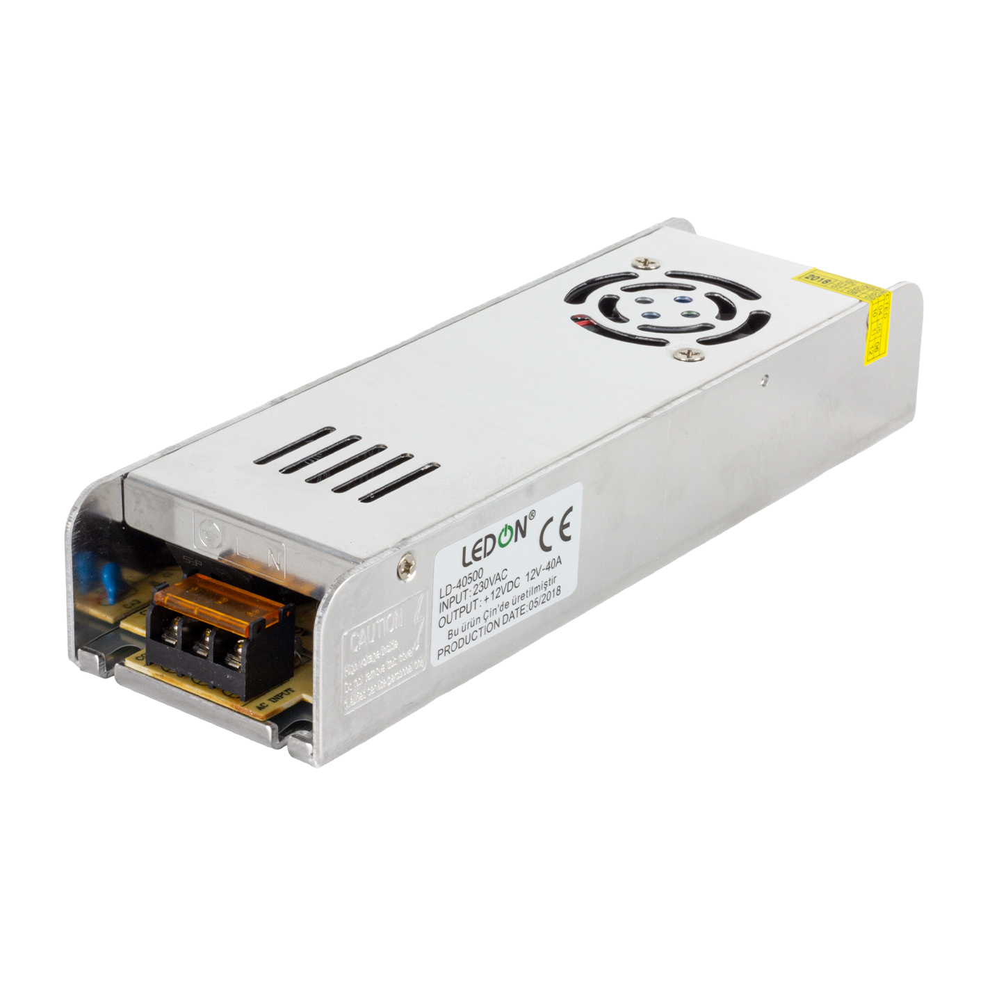 LEDON LD-40500 12V 40A 480W SLİM METAL KASA ADAPTÖR (4767)