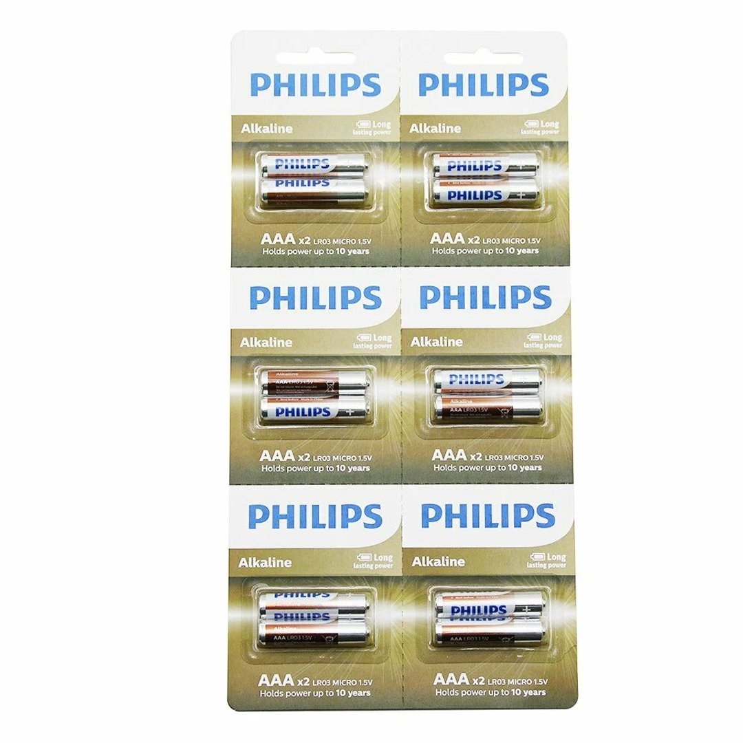 PHILIPS AAA ALKALİN İNCE KALEM PİL 12Lİ KARTELA (4767)