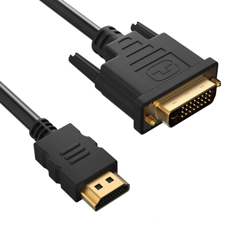 HDMI DVI KABLO 5 METRE DVI 24+1 MALE TO HDMI 19P MALE (4767)