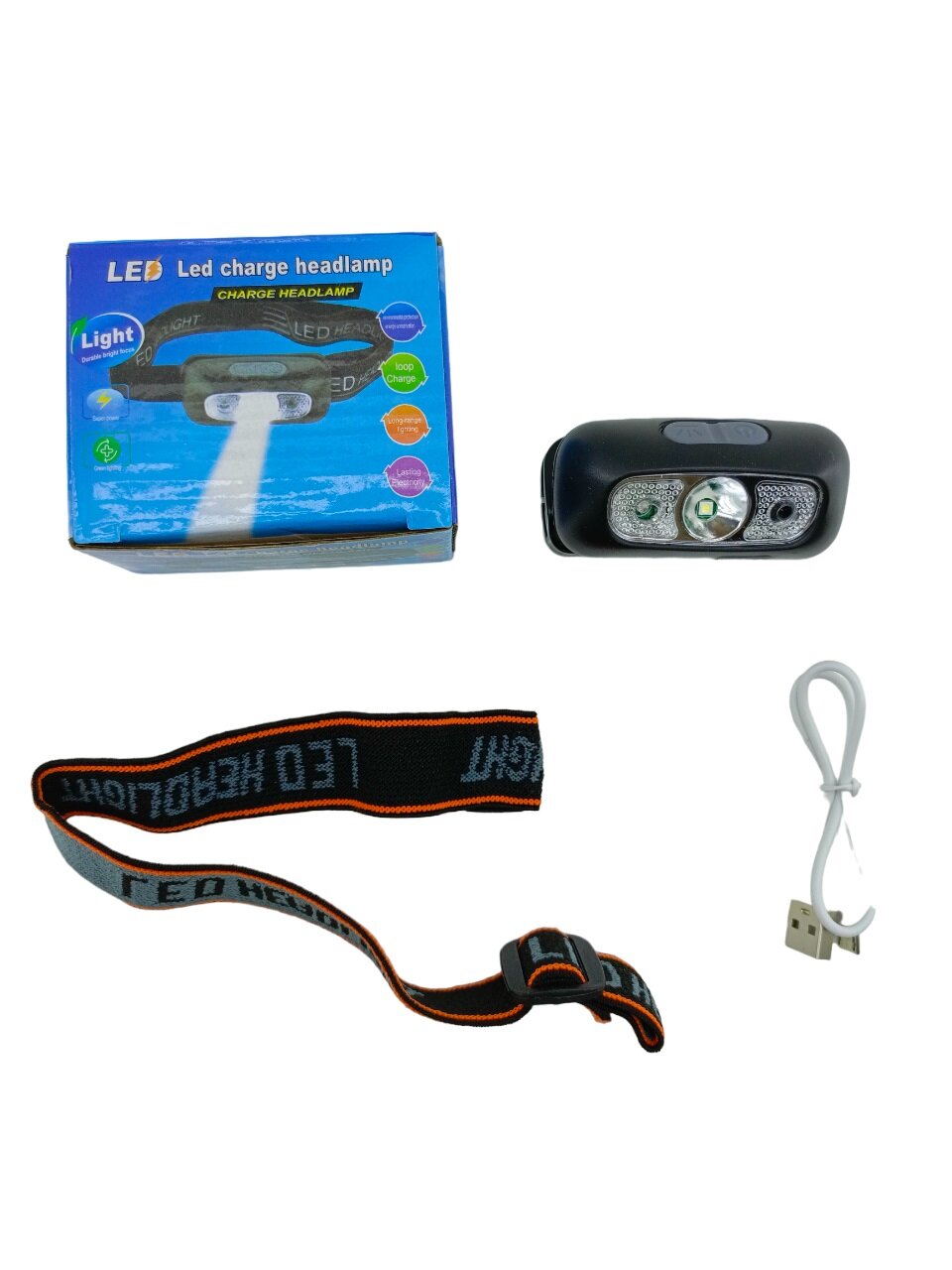 LED CHARGE HEADLAMP  USB ŞARJLI  KAFA LAMBASI FENER  OYNAR BAŞLI (4767)