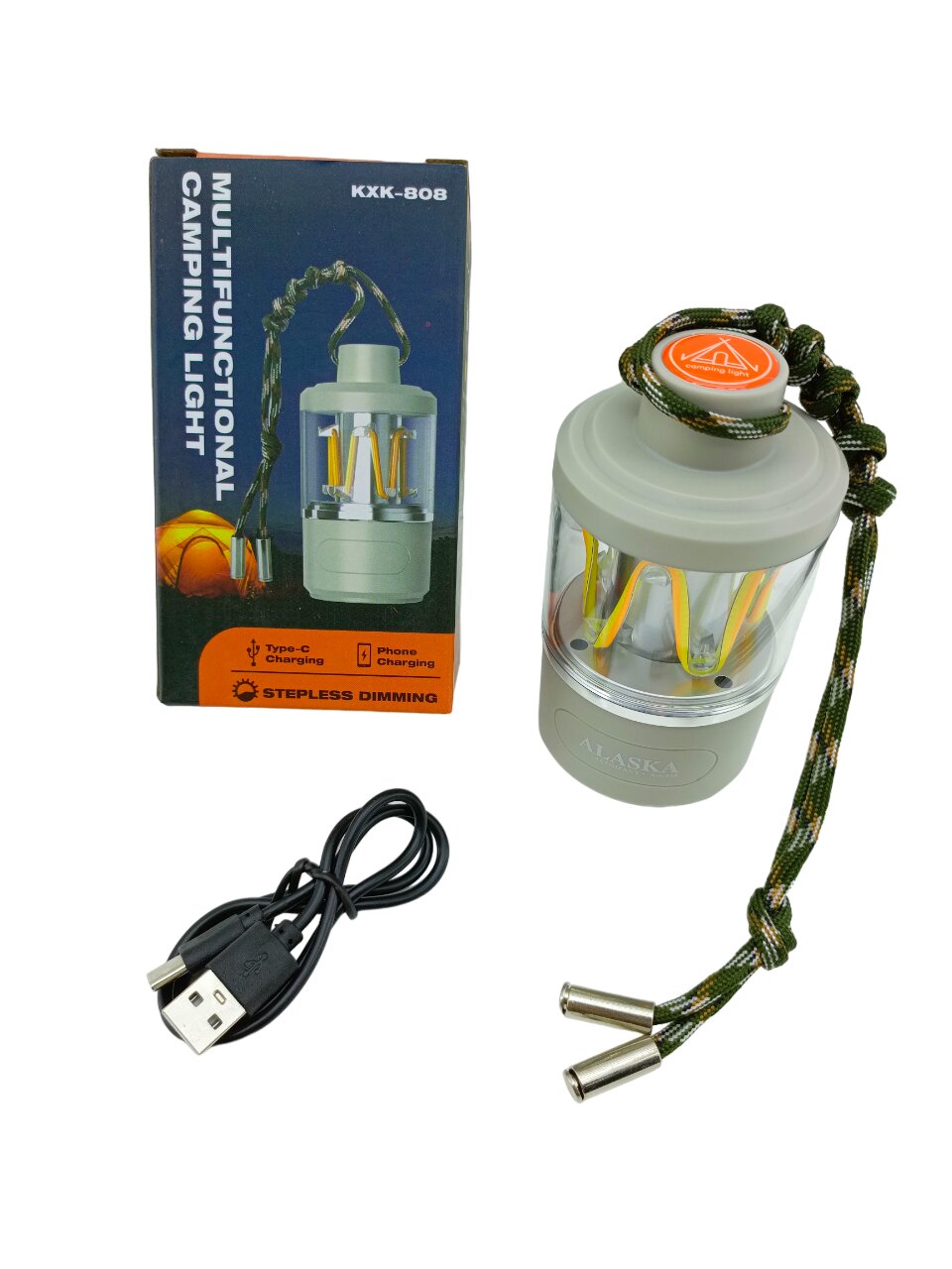 3IN1= KAMP LAMBASI - FENER - POWERBANK  USB ŞARJ (4767)