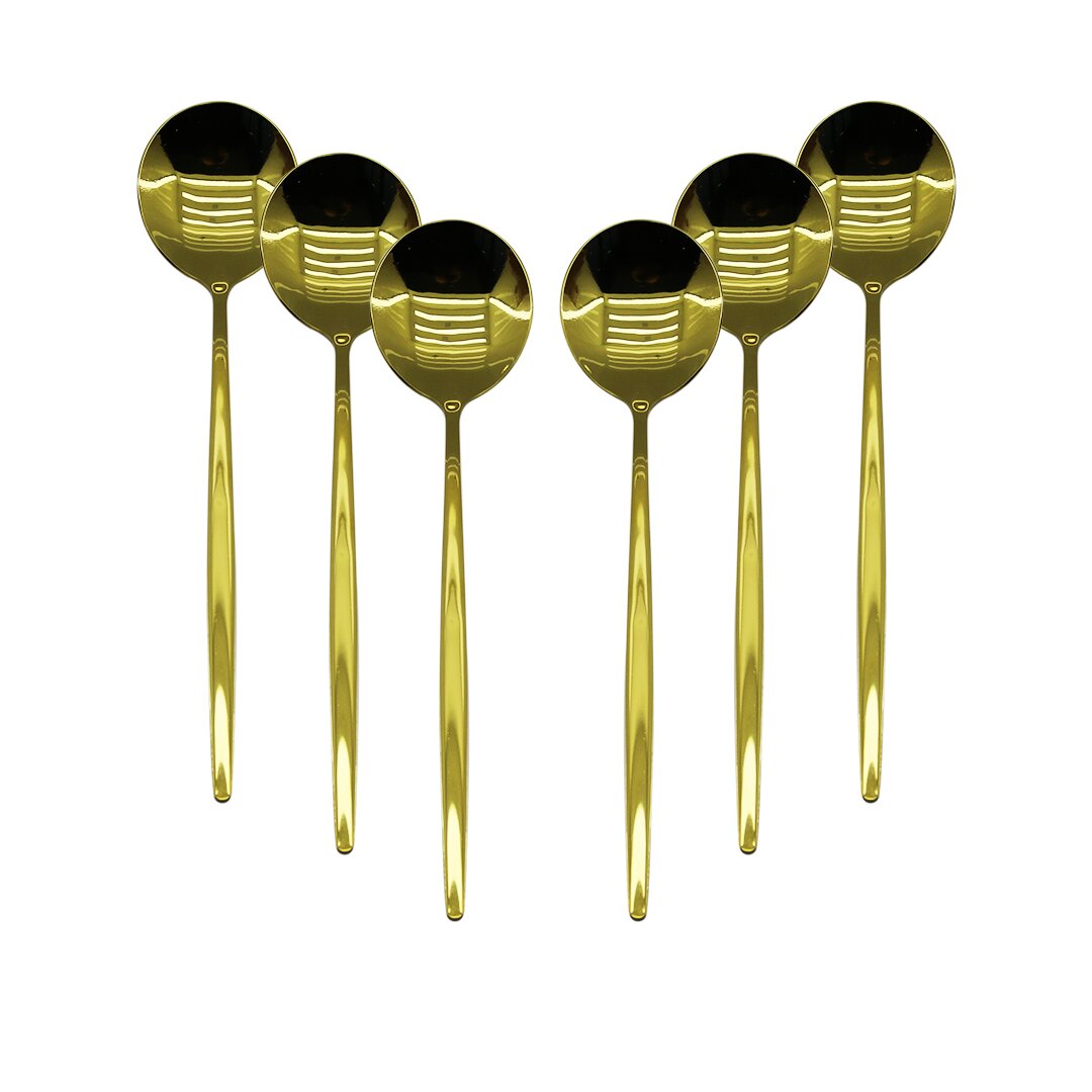 6 PCS GOLD YEMEK KAŞIK SETİ (4767)