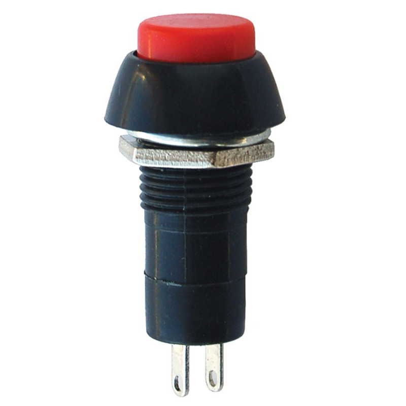 IC-186 YUVARLAK BASMALI 12MM KALICILI BUTON ANAHTAR PBS-11A-B (4767)