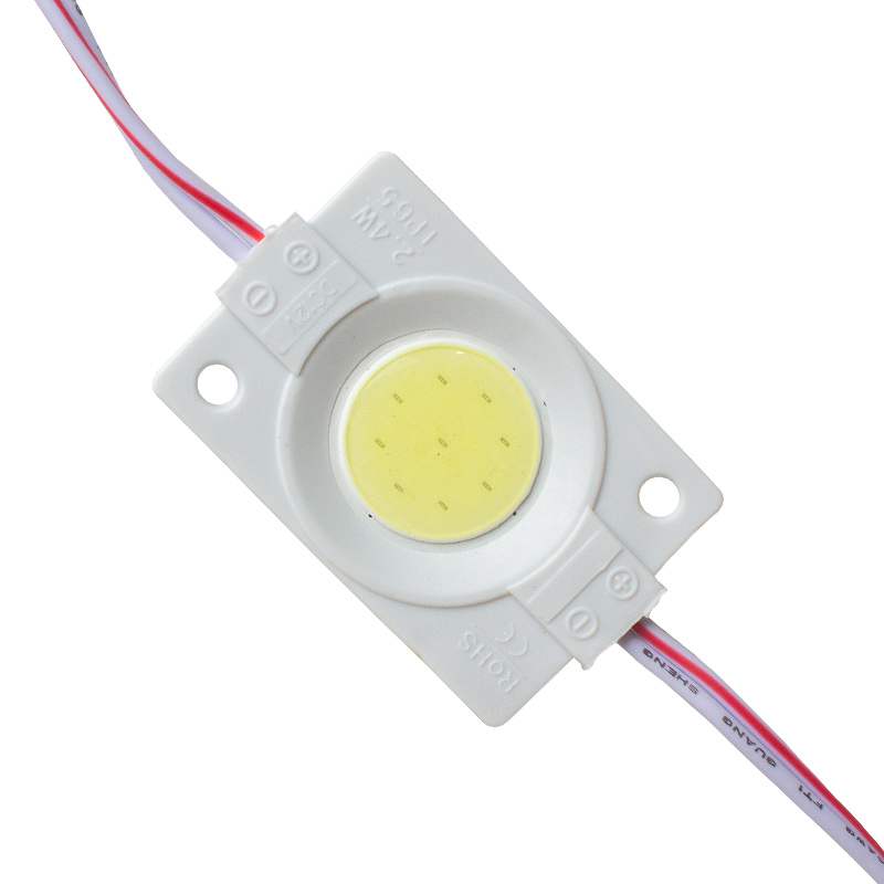 12V KASALI KAPAKSIZ 30X45 MM BEYAZ YUVARLAK COB LED (4767)