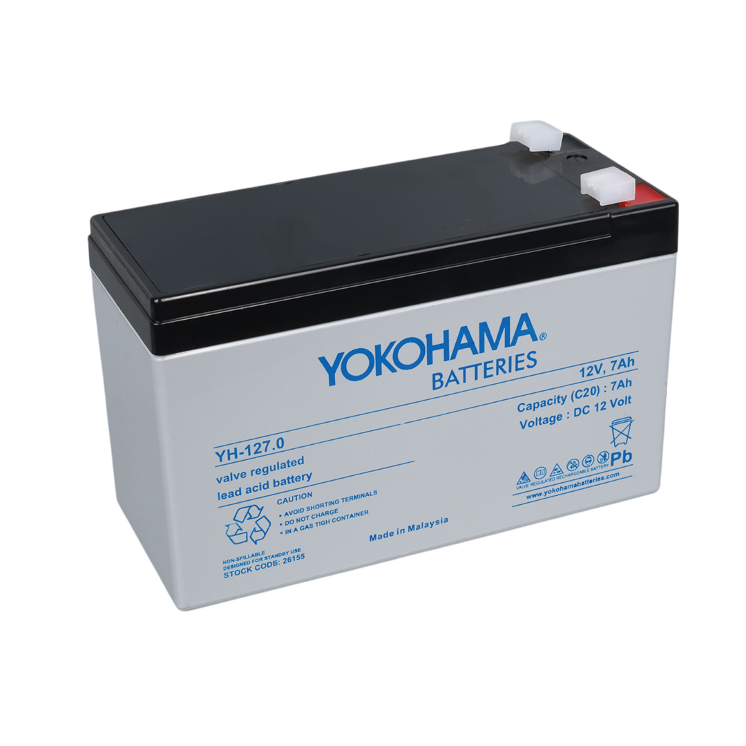 YOKOHAMA YH-127.0 12 VOLT - 7 AMPER AKÜ (150 X 65 X 90 MM) (4767)