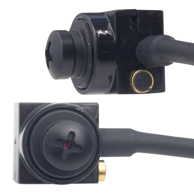 3.6MM 800 TVL 1/4 SENSOR MİKROFONLU SİYAH VİDA MODEL MİNİ KAMERA (4767)