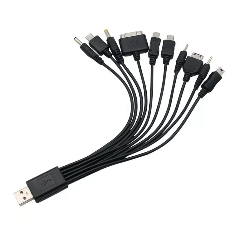 ÇOK FONKSİYONLU 10LU USB ŞARJ ALETİ KABLO (4767)