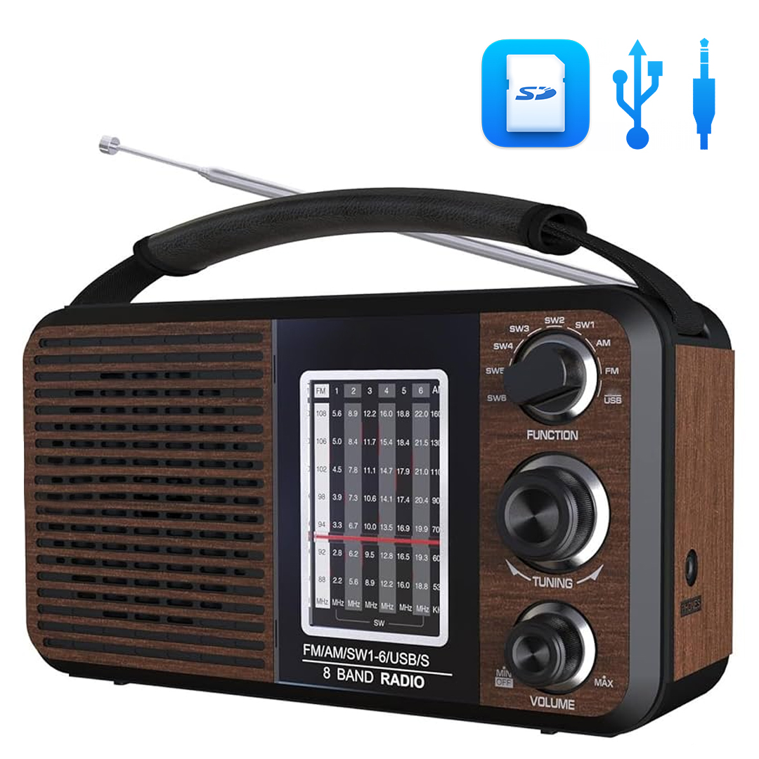 PORTATİF RADYO FM-USB-SD/MMC-AUX (88-108 FM FREKANS ARALIĞI) (4767)