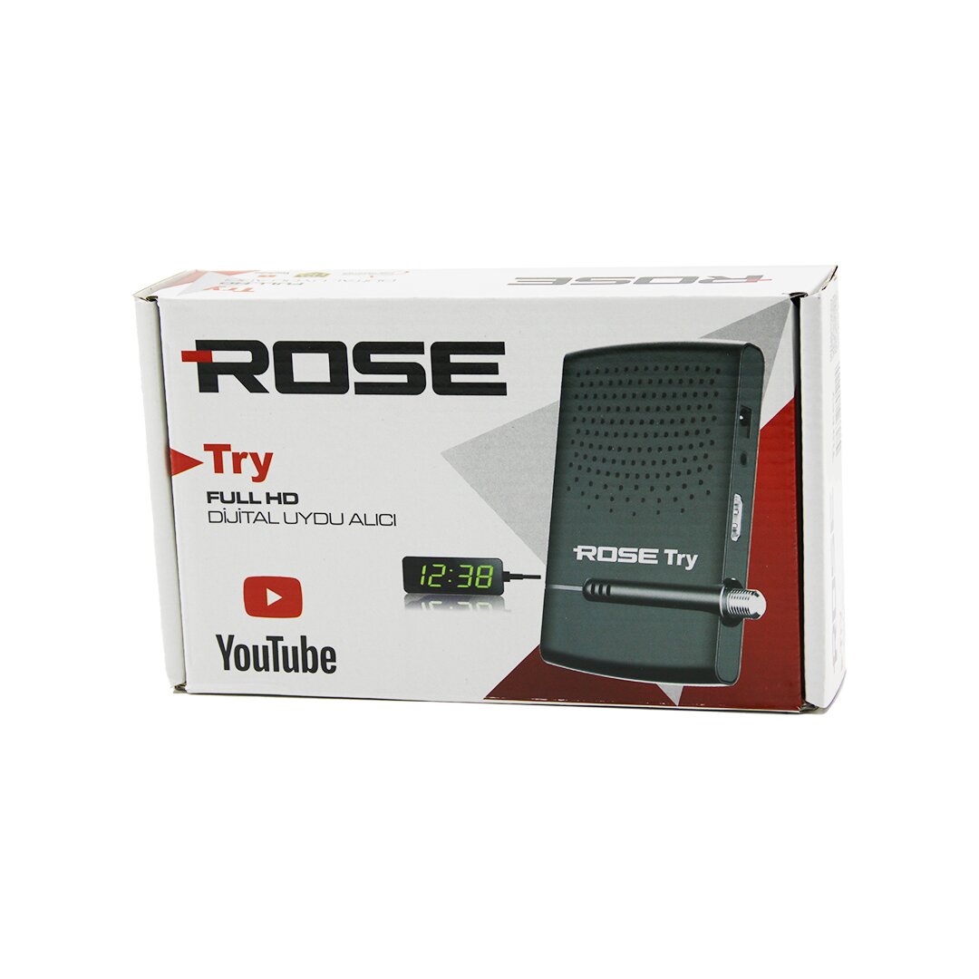 ROSE TRY FULL HD DİJİTAL UYDU ALICISI  1080P - HDMI - WİFİ - AV - YOUTUBE (4767)