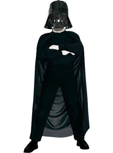 Star Wars Darth Vader Çocuk Pelerin + Pantolon + Maske 3 Parça Kostüm Set (4767)