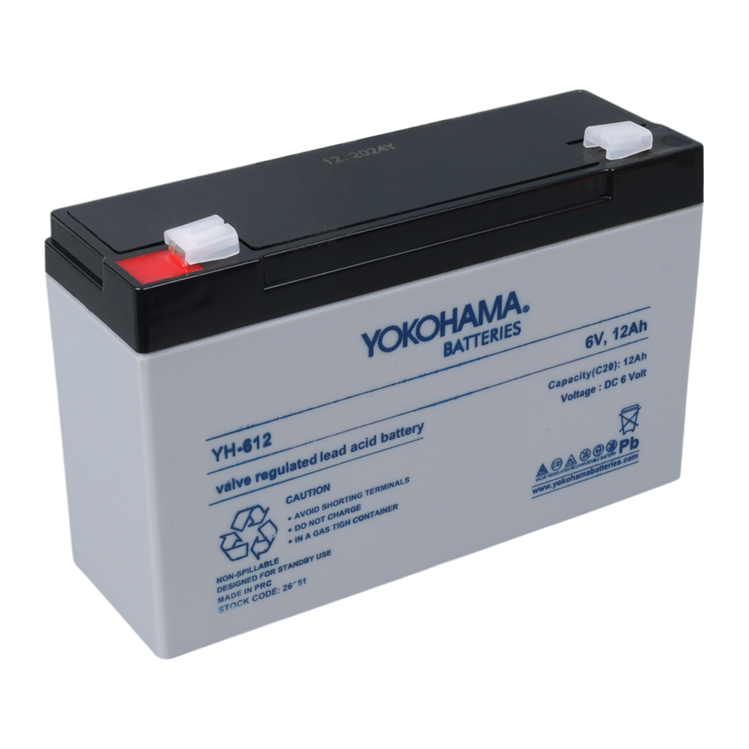 YOKOHAMA YH-612 6 VOLT - 12 AMPER KURU AKÜ (150 X 50 X 94 MM) (4767)