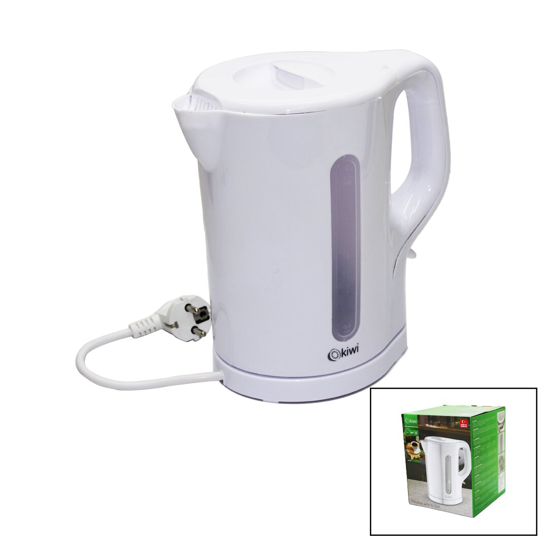 PLASTİK  KETTLE SU ISITICISI  BEYAZ  1.7LT  2000W OTOMATİK KAPANMA - 360° GÖVDE - KABLO SAKLAMA KK-3304 (4767)