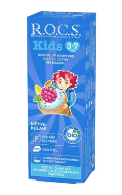 Rocs Kids Meyve Külahı Florürsüz Diş Macunu 45 ml