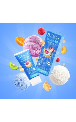 Rocs Kids Meyve Külahı Florürsüz Diş Macunu 45 ml