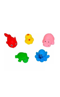 Sozzy Toys Neşeli Banyo Oyuncakları Sevimli Hayvanlar 5li