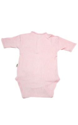 Sema Baby Yarım Kol Kaşkorse Badi (Body) - Pembe  0-6 Ay