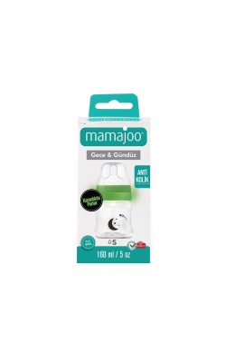 Mamajoo Gece & Gündüz Biberonu 160 ml & Anti-Kolik Biberon Emziği No:1 / S