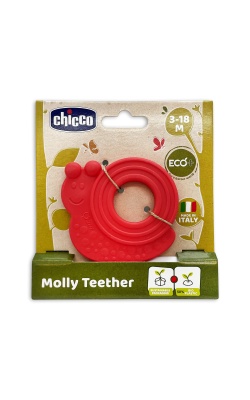 Chicco Molly Diş Kaşıyıcı 3-18 Ay - Kırmızı