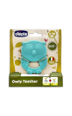 Chicco Owly Diş Kaşıyıcı 3-18 Ay - Mavi