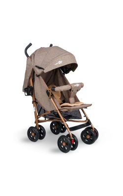 Comfymax Tam Yatar Baston Bebek Arabası – Wood Brown