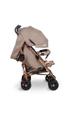 Comfymax Tam Yatar Baston Bebek Arabası – Wood Brown