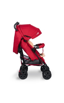 Comfymax Tam Yatar Baston Bebek Arabası – Dark Red