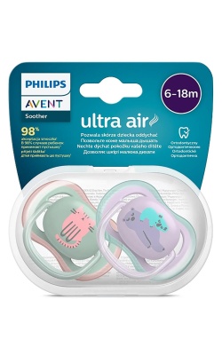 Philips Avent SCF085/18 Ultra Air Emzik 6-18 Ay 2li Kız