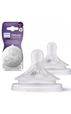 Philips Avent Natural Response 2li Biberon Emziği, 3 Numara, 1 Ay+