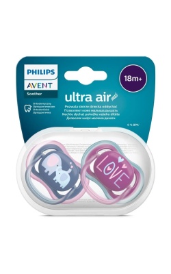 Philips Avent Ultra Air Emzik +18 Ay 2li Kız SCF349/22