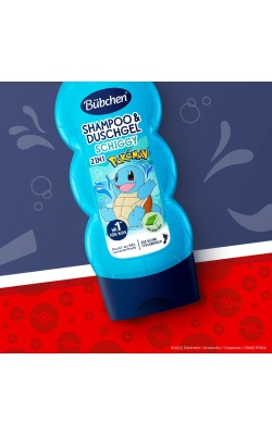 Bübchen Çocuk Şampuan&Duş Jeli 2 in 1 Pokemon Schiggy 230 ml