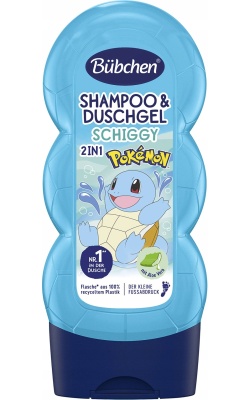 Bübchen Çocuk Şampuan&Duş Jeli 2 in 1 Pokemon Schiggy 230 ml