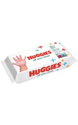 Huggies All Over Clean Bebek ve Çocuk Islak Mendili 10x56 Yaprak