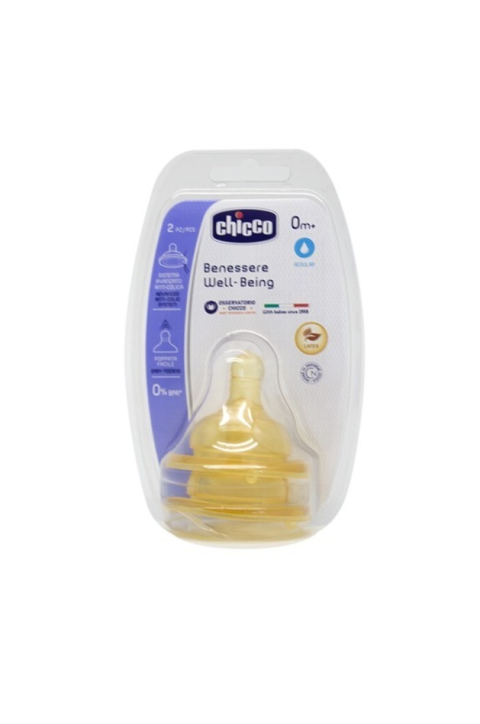 Chicco Biberon Emziği 0ay+2li Normal Akış Kauçuk