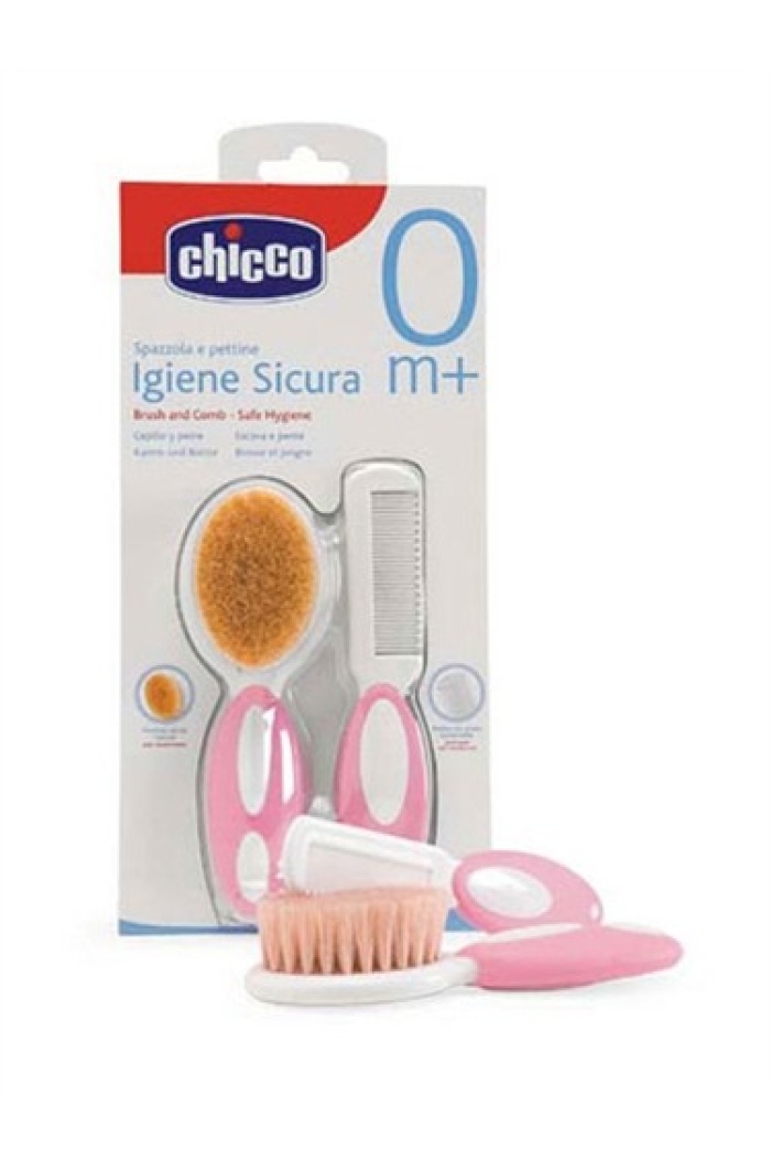 Chicco Tarak&Fırça Seti (Pembe) 8058664011926