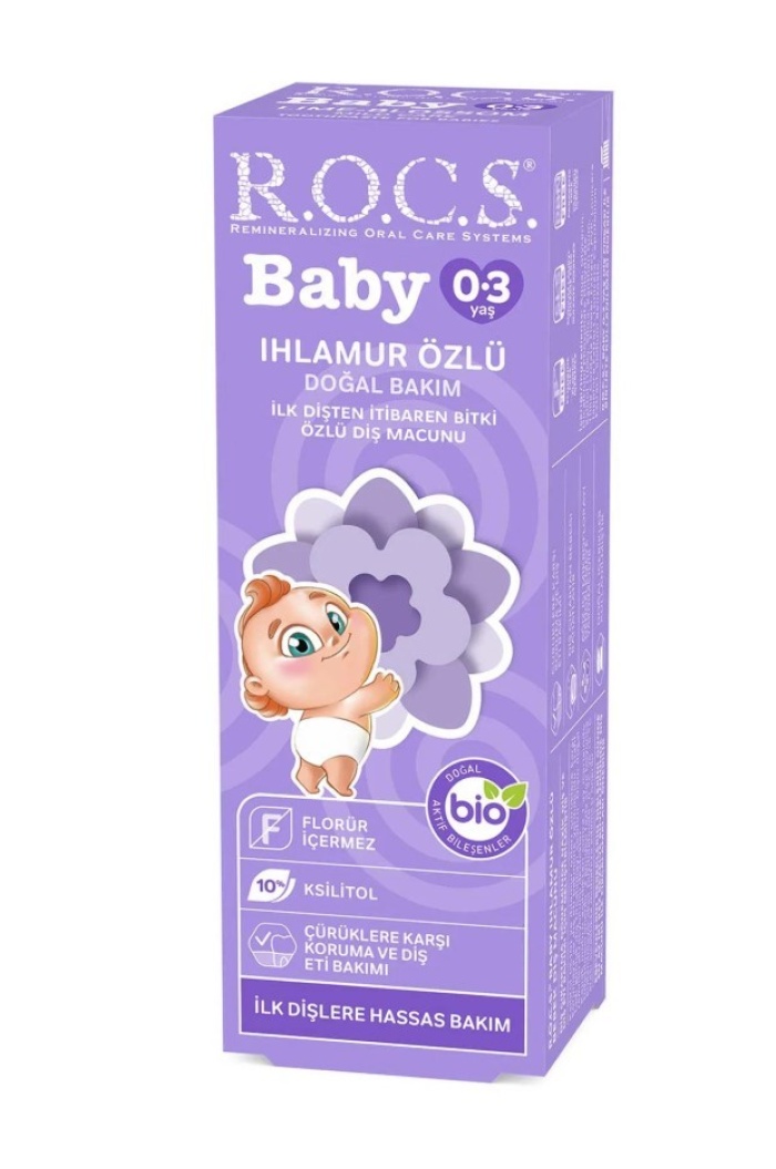 Rocs Baby Ihlamur Özlü 0-3 Yaş Florürsüz Diş Macunu 45 ml