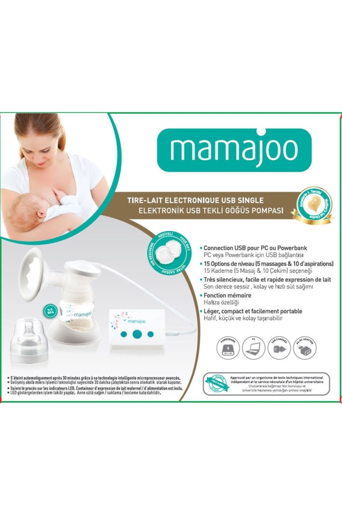 Mamajoo Elektronik USB Tekli Göğüs Pompası