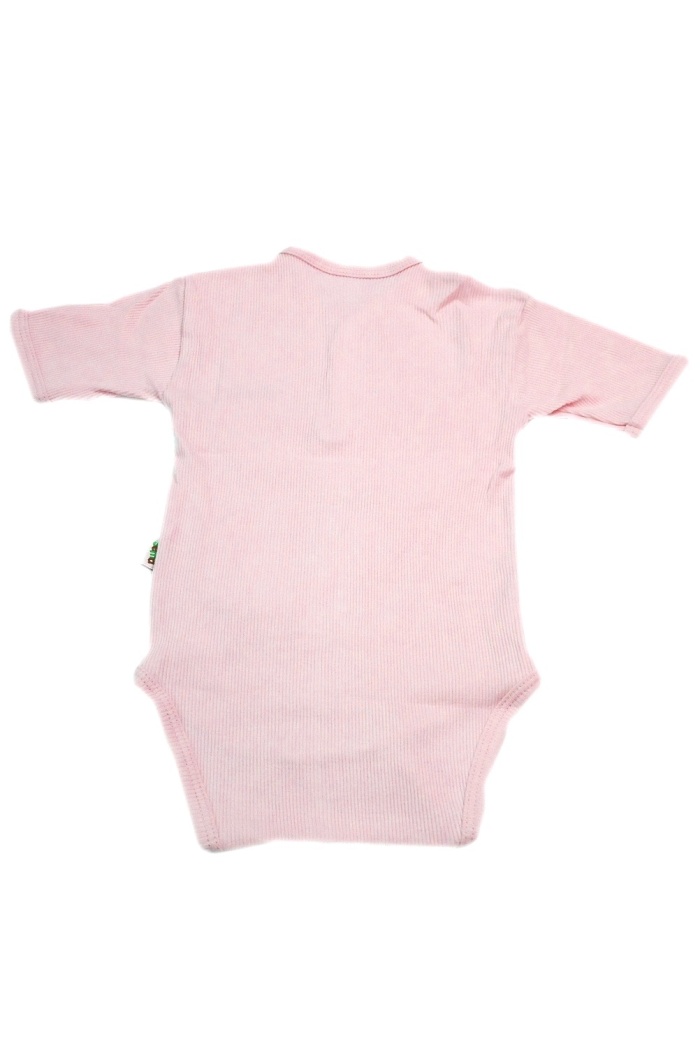 Sema Baby Yarım Kol Kaşkorse Badi (Body) - Pembe  0-6 Ay